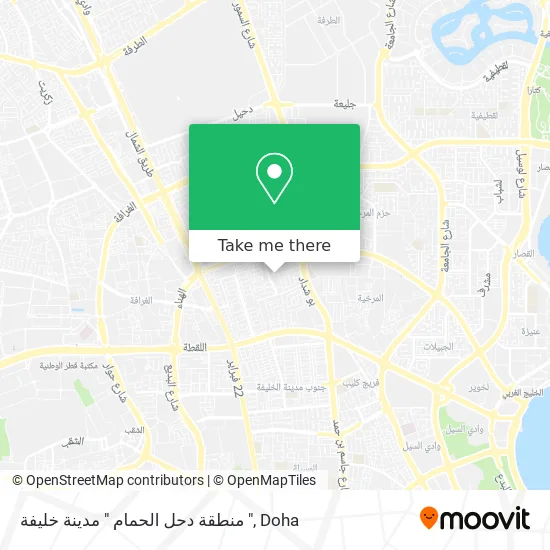 منطقة دحل الحمام " مدينة خليفة " map