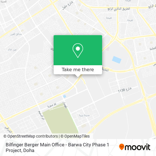 Bilfinger Berger Main Office - Barwa City Phase 1 Project map