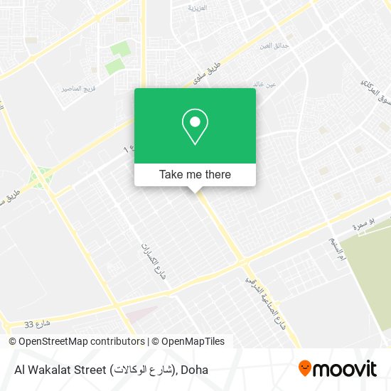 Al Wakalat Street (شارع الوكالات) map