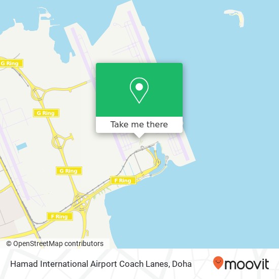 Hamad International Airport Coach Lanes map