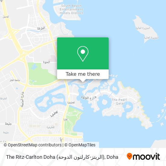 The Ritz-Carlton Doha (الريتز-كارلتون الدوحة) map