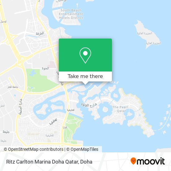 Ritz Carlton Marina Doha Qatar map