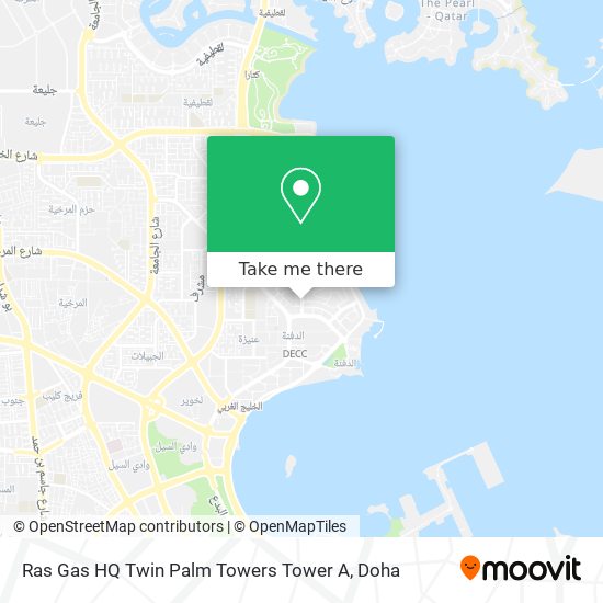 Ras Gas HQ Twin Palm Towers Tower A map