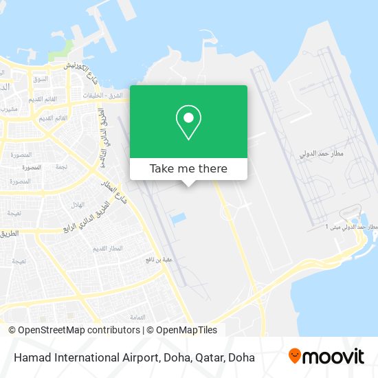 Hamad International Airport, Doha, Qatar map