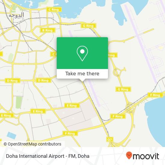 Doha International Airport - FM map