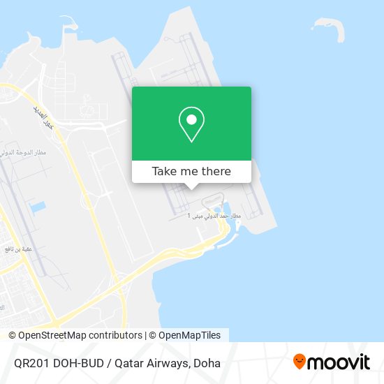QR201 DOH-BUD / Qatar Airways map