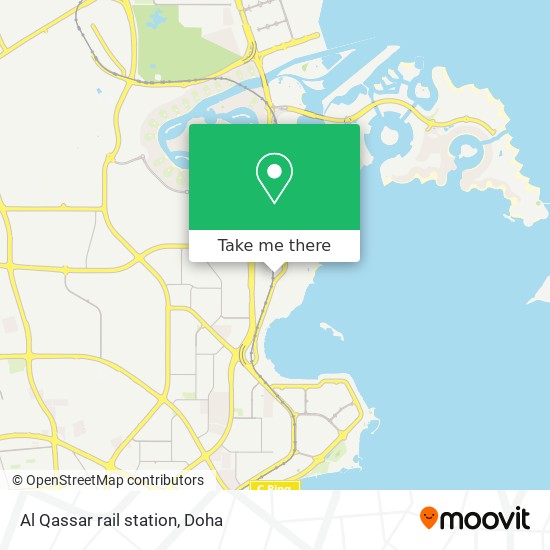Al Qassar rail station map