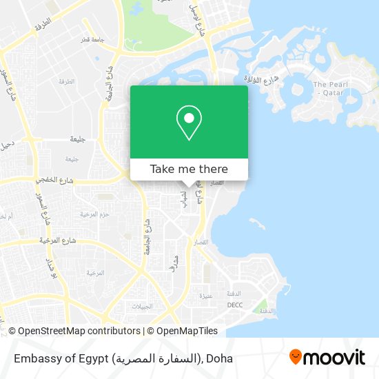 Embassy of Egypt (السفارة المصرية) map