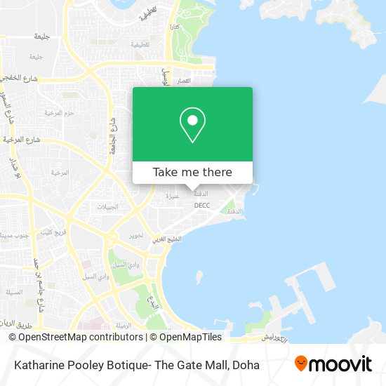 Katharine Pooley Botique- The Gate Mall map