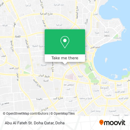 Abu Al Fateh St. Doha Qatar map