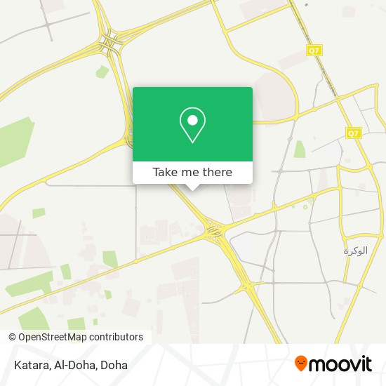 Katara, Al-Doha map