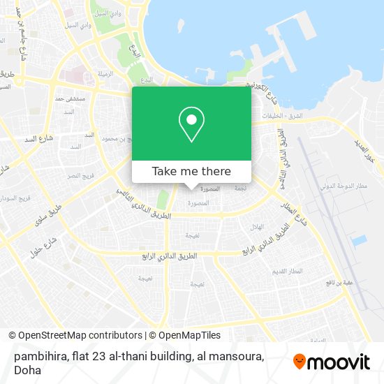 pambihira, flat 23 al-thani building, al mansoura map