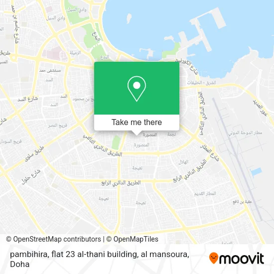 pambihira, flat 23 al-thani building, al mansoura map