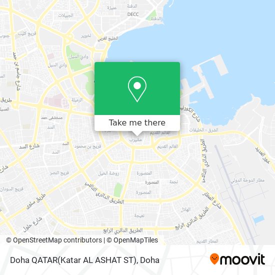 Doha QATAR(Katar AL ASHAT ST) map