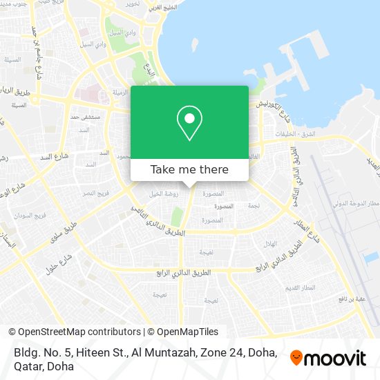 Bldg. No. 5, Hiteen St., Al Muntazah, Zone 24, Doha, Qatar map