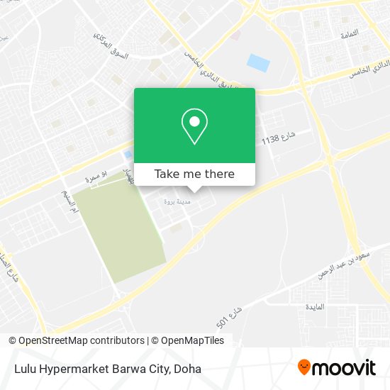 Lulu Hypermarket Barwa City map