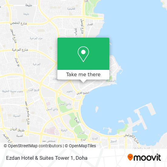 Ezdan Hotel & Suites Tower 1 map