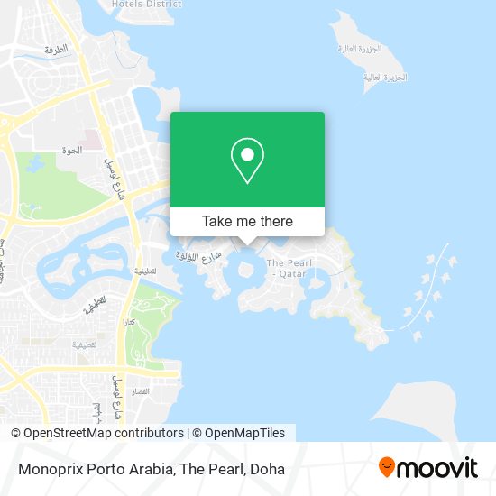 Monoprix Porto Arabia, The Pearl map