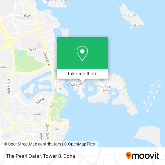 The Pearl Qatar, Tower 8 map