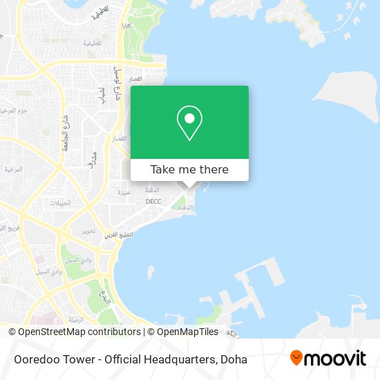 Ooredoo Tower - Official Headquarters map
