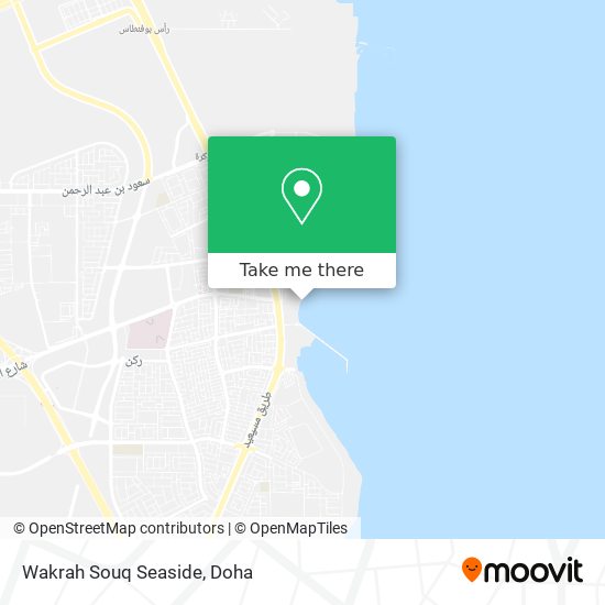 Wakrah Souq Seaside map