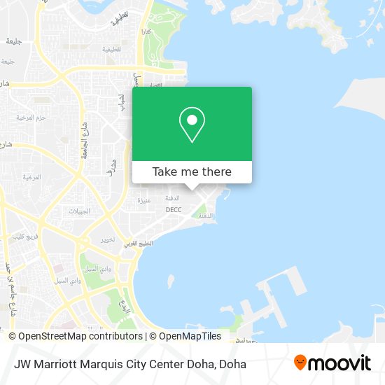 JW Marriott Marquis City Center Doha map