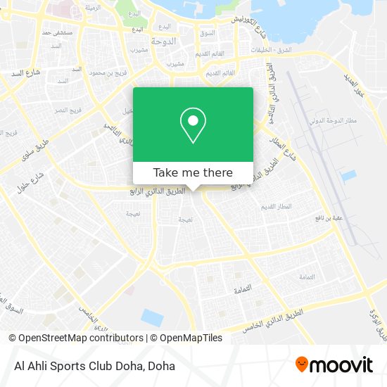 Al Ahli Sports Club Doha map