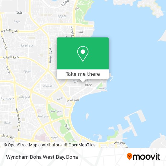 Wyndham Doha West Bay map