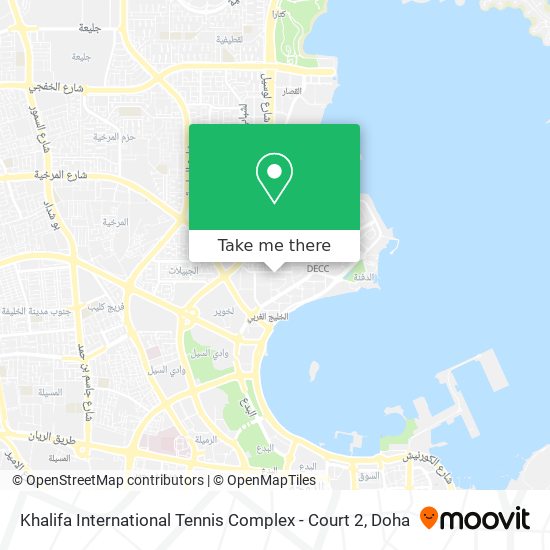Khalifa International Tennis Complex - Court 2 map