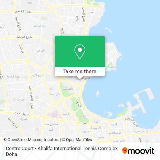 Centre Court - Khalifa International Tennis Complex map