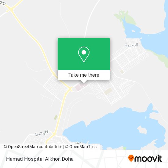 Hamad Hospital Alkhor map