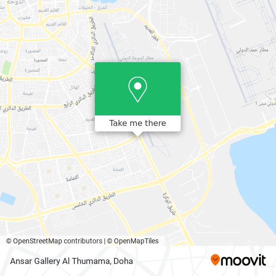 Ansar Gallery Al Thumama map