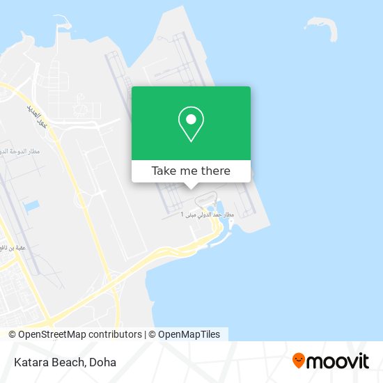 Katara Beach map