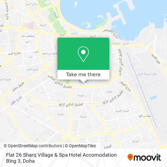 Flat 26 Sharq Village & Spa Hotel Accomodation Blng 3 map