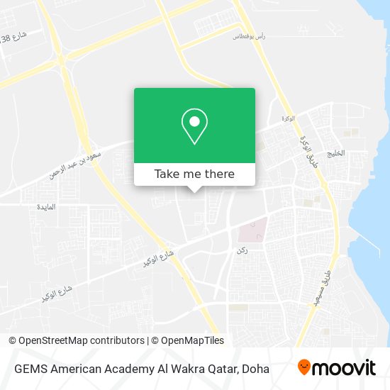 GEMS American Academy Al Wakra Qatar map