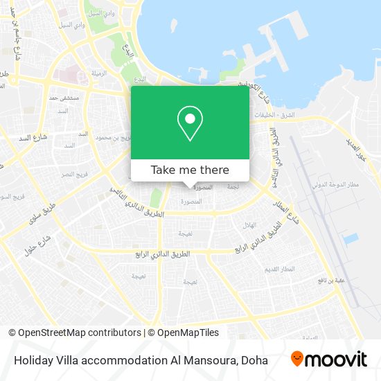 Holiday Villa accommodation Al Mansoura map