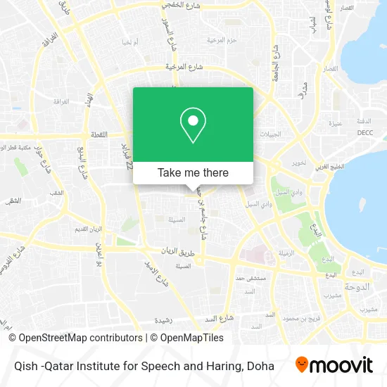 Qish -Qatar Institute for Speech and Haring map