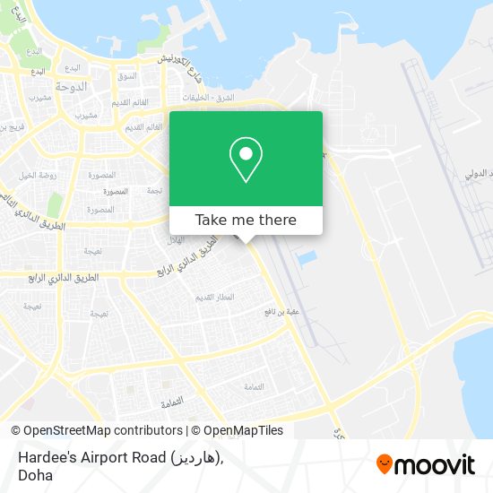 Hardee's Airport Road (هارديز) map