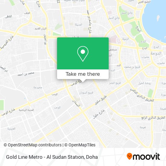 Gold Lıne Metro - Al Sudan Statıon map