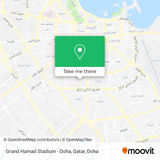 Grand Hamad Stadium - Doha, Qatar map