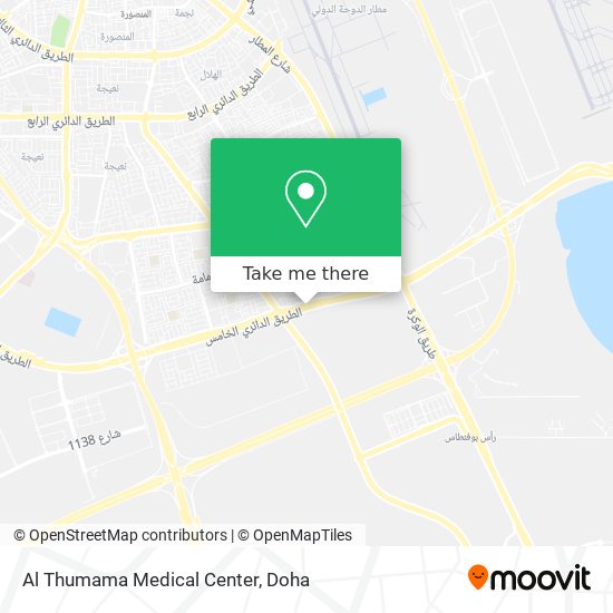 Al Thumama Medical Center map