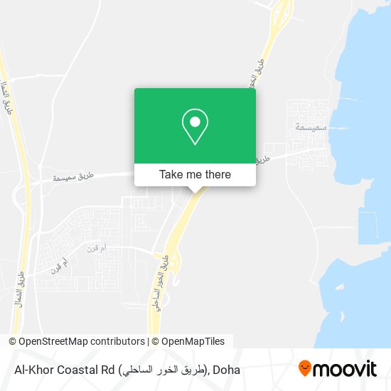 Al-Khor Coastal Rd (طريق الخور الساحلي) map
