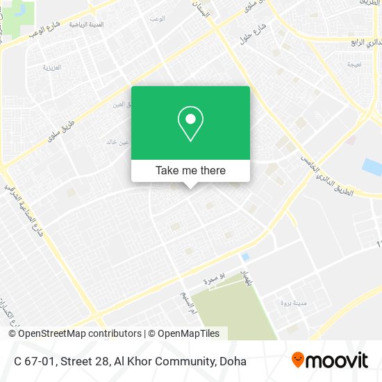 C 67-01, Street 28, Al Khor Community map