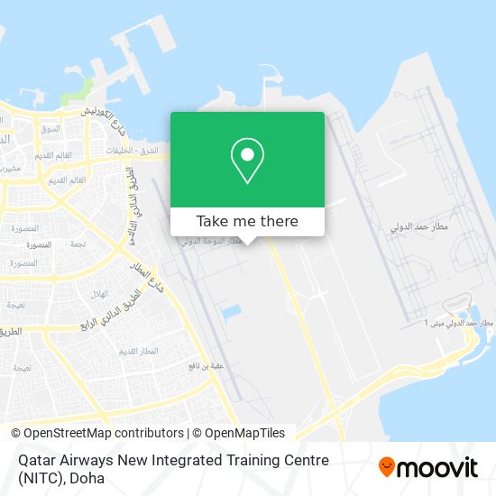 Qatar Airways New Integrated Training Centre (NITC) map