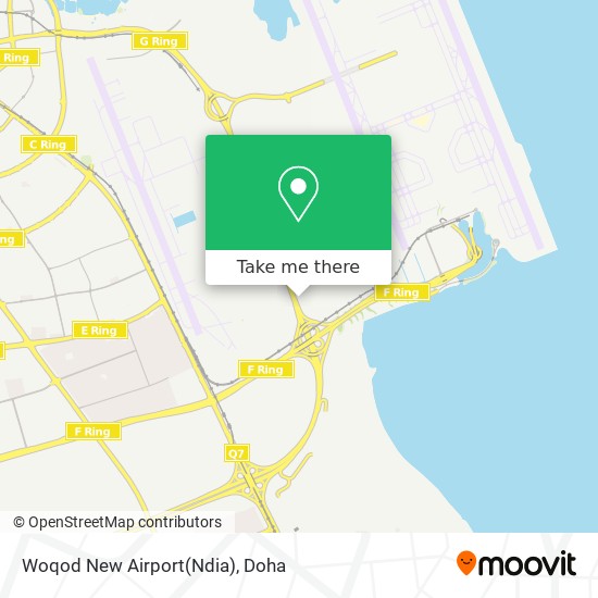 Woqod New Airport(Ndia) map