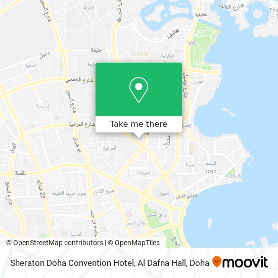 Sheraton Doha Convention Hotel, Al Dafna Hall map