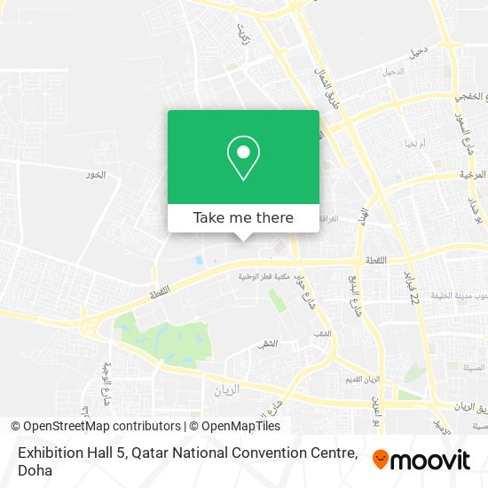 Exhibition Hall 5, Qatar National Convention Centre map
