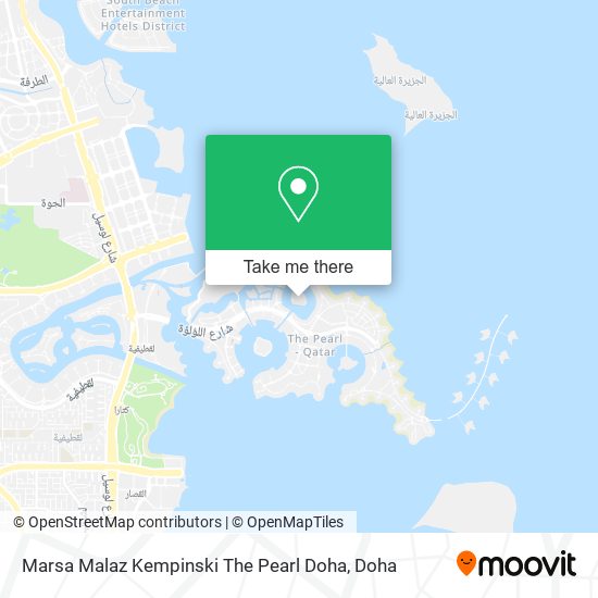 Marsa Malaz Kempinski The Pearl Doha map