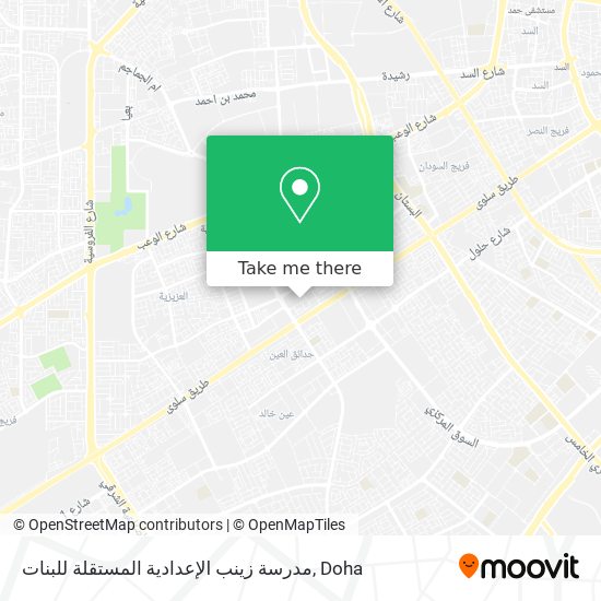 مدرسة زينب الإعدادية المستقلة للبنات map