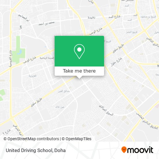 United Driving School map
